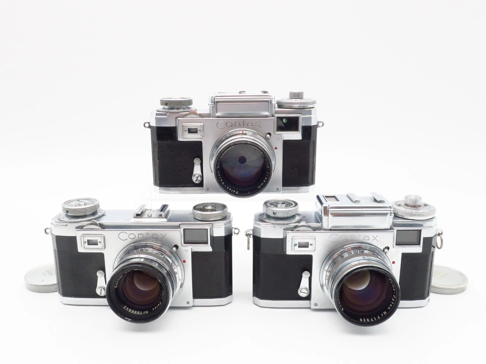 Klassische Contax Kameras mit Zeiss Objektiven